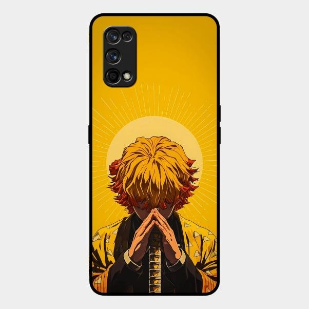 Sleepy Slayer Glass Case Cover For Realme 7 Pro