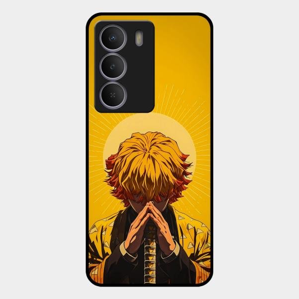 Sleepy Slayer Glass Case Cover For Realme P3 Lite 5G