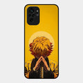 Sleepy Slayer Glass Case Cover For Redmi Note 10
