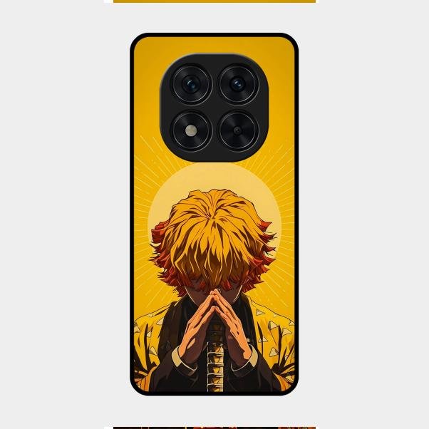 Sleepy Slayer Glass Case Cover For Redmi Note 14 Pro 5G