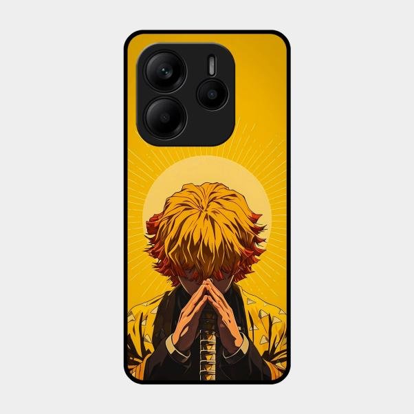Sleepy Slayer Glass Case Cover For Redmi Note 14 Se 5G