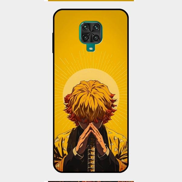 Sleepy Slayer Glass Case Cover For Redmi Note 9 Pro