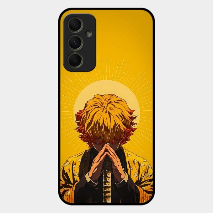 Sleepy Slayer Glass Case Cover For Samsung Galaxy A34 5G