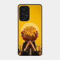 Sleepy Slayer Glass Case Cover For Samsung Galaxy A53 5G