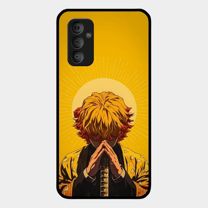 Sleepy Slayer Glass Case Cover For Samsung Galaxy F23 5G