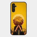 Sleepy Slayer Glass Case Cover For Samsung Galaxy F34 5G