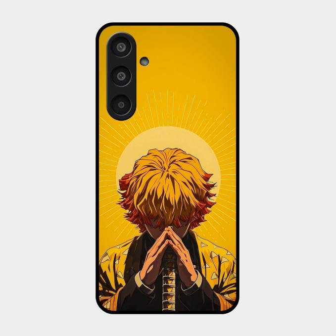 Sleepy Slayer Glass Case Cover For Samsung Galaxy M35 5G