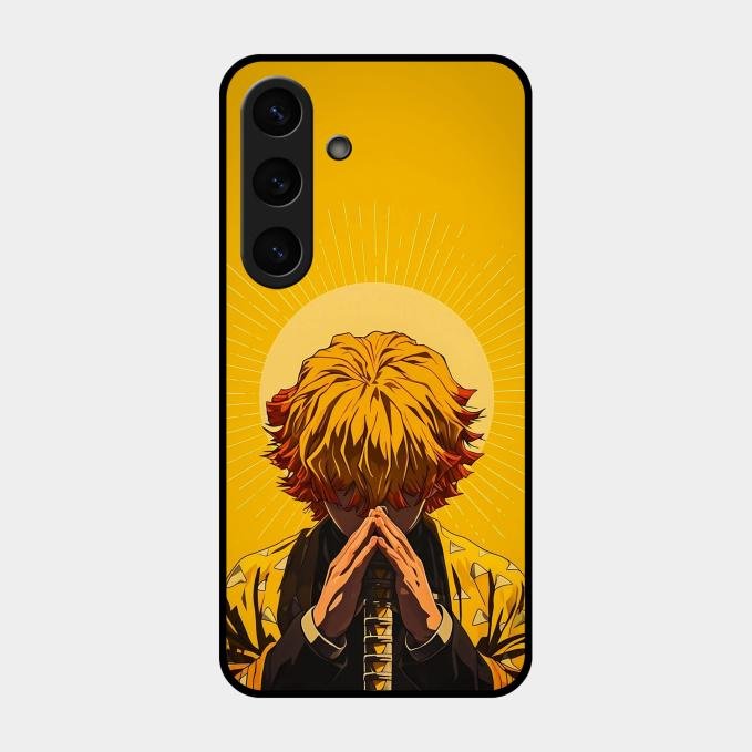 Sleepy Slayer Glass Case Cover For Samsung Galaxy S24 5G