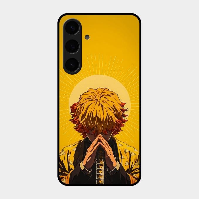 Sleepy Slayer Glass Case Cover For Samsung Galaxy S24 Plus 5G