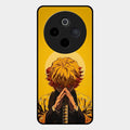 Sleepy Slayer Glass Case Cover For Vivo T4 5G
