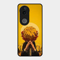 Sleepy Slayer Glass Case Cover For Vivo T4R 5G