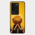 Sleepy Slayer Glass Case Cover For Vivo V29 5G