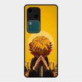 Sleepy Slayer Glass Case Cover For Vivo V30 5G