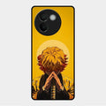 Sleepy Slayer Glass Case Cover For Vivo V30E 5G