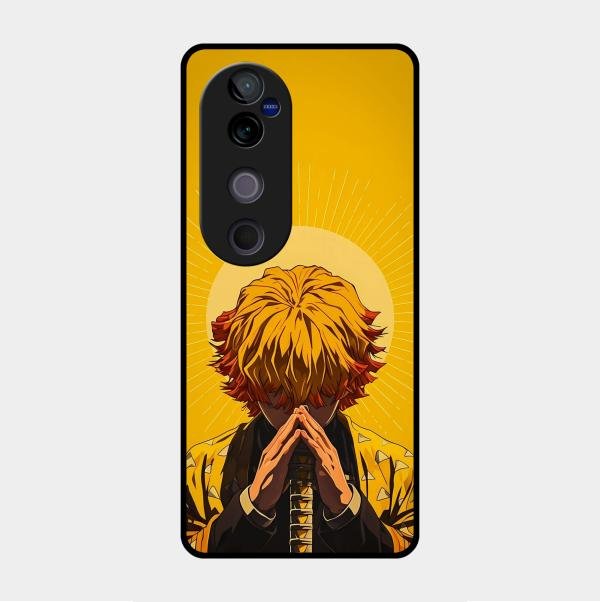 Sleepy Slayer Glass Case Cover For Vivo V40 Pro 5G