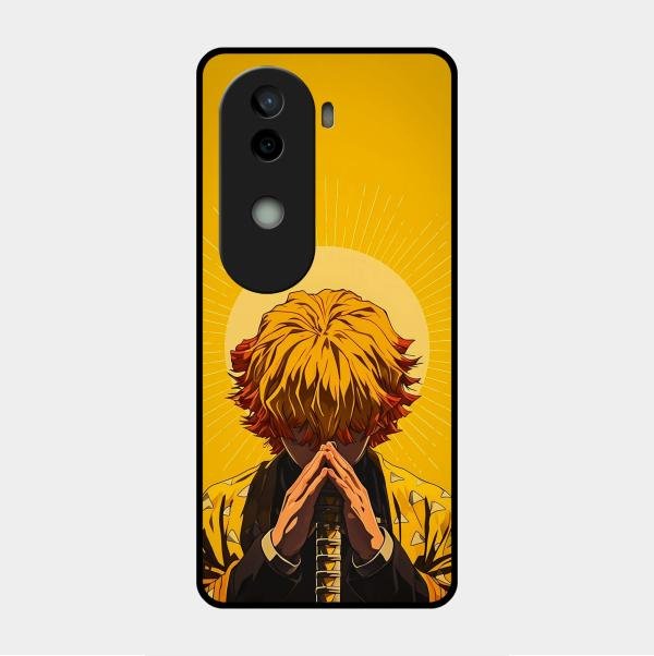 Sleepy Slayer Glass Case Cover For Vivo V40E 5G