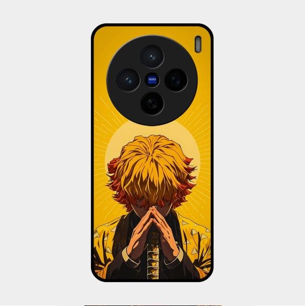 Sleepy Slayer Glass Case Cover For Vivo X200 5G