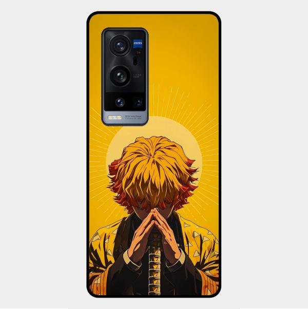 Sleepy Slayer Glass Case Cover For Vivo X60 Pro Plus 5G