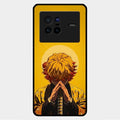 Sleepy Slayer Glass Case Cover For Vivo X80 5G