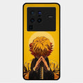 Sleepy Slayer Glass Case Cover For Vivo X80 Pro 5G