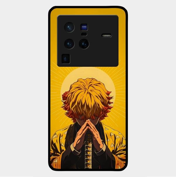 Sleepy Slayer Glass Case Cover For Vivo X80 Pro 5G