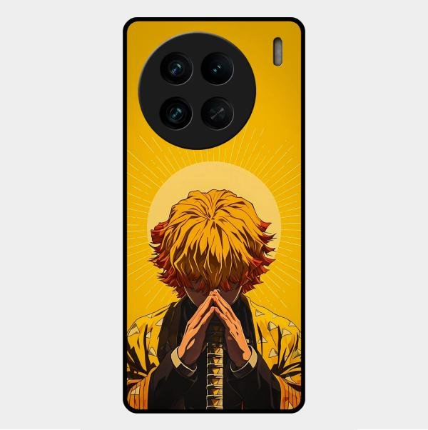 Sleepy Slayer Glass Case Cover For Vivo X90 Pro 5G