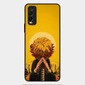 Sleepy Slayer Glass Case Cover For Vivo Y12G