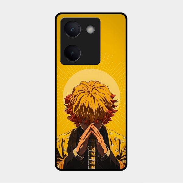 Sleepy Slayer Glass Case Cover For Vivo Y200 Pro 5G