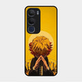 Sleepy Slayer Glass Case Cover For Vivo Y29 5G