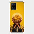 Sleepy Slayer Glass Case Cover For Vivo Y33S