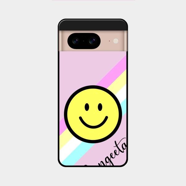 Smiley Glass Case Cover For Google Pixel 8 5G