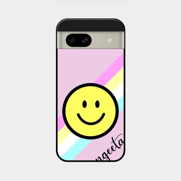 Smiley Glass Case Cover For Google Pixel 8A 5G