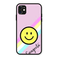 Smiley Glass Case Cover For iPhone 11