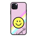 Smiley Glass Case Cover For iPhone 14