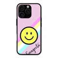 Smiley Glass Case Cover For iPhone 16 Pro