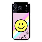 Smiley Glass Case Cover For iPhone 17 Pro Max