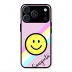 Smiley Glass Case Cover For iPhone 17 Pro