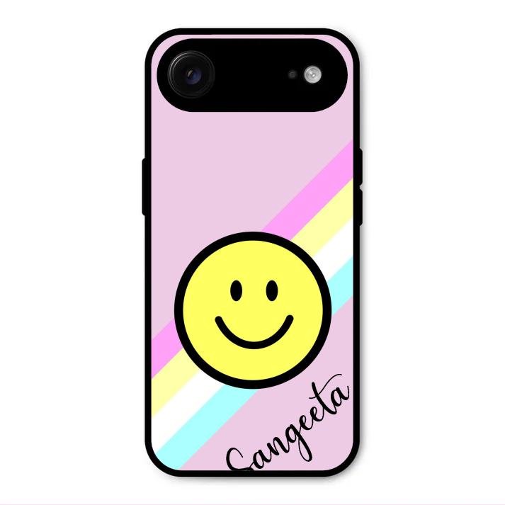 Smiley Glass Case Cover For iPhone Air