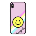 Smiley Glass Case Cover For iPhone XS Max