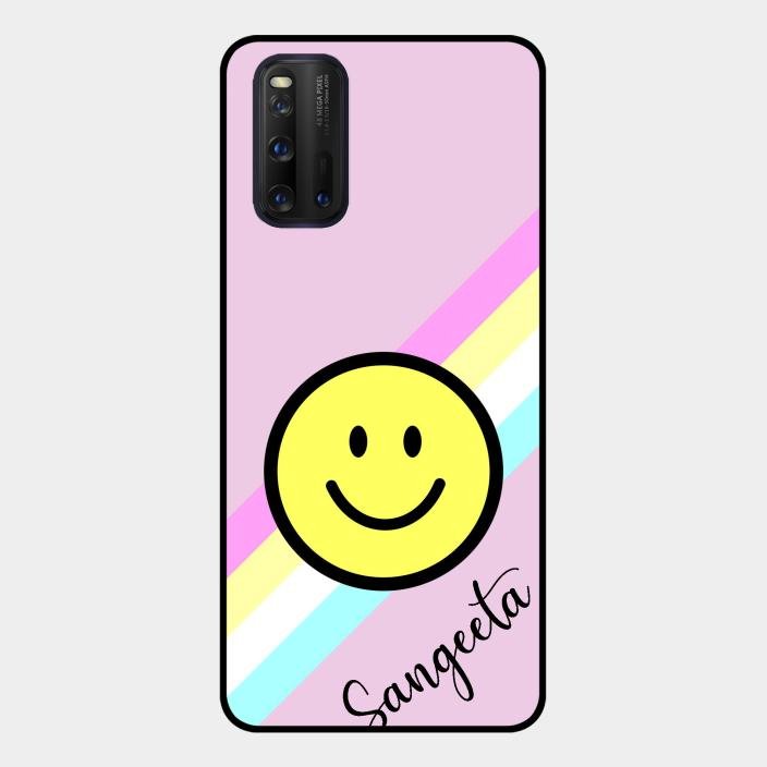 Smiley Glass Case Cover For Iqoo 3 5G