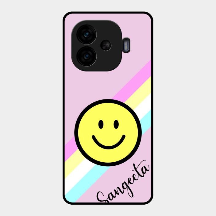 Smiley Glass Case Cover For Iqoo Neo 10R 5G