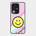Smiley Glass Case Cover For iQOO Z10x 5G