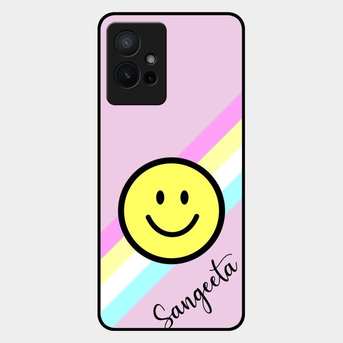 Smiley Glass Case Cover For Iqoo Z6 5G