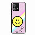 Smiley Glass Case Cover For Motorola Edge 40 5G