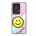 Smiley Glass Case Cover For Motorola Edge 50 Fusion 5G