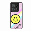 Smiley Glass Case Cover For Motorola Edge 50 Pro
