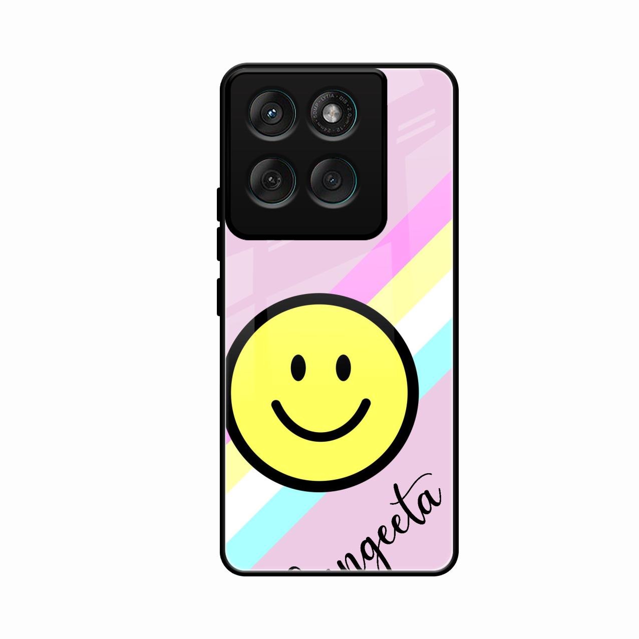 Smiley Glass Case Cover For Motorola Edge 60 Fusion 5G