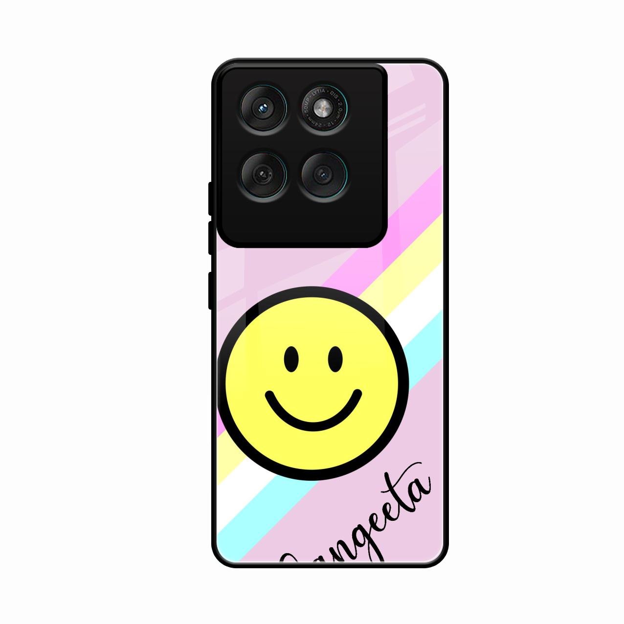 Smiley Glass Case Cover For Motorola Edge 60 Pro 5G