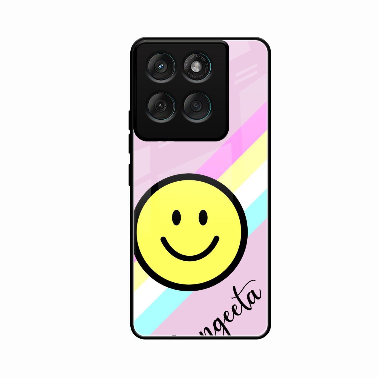 Smiley Glass Case Cover For Motorola Edge 70 5G