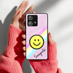 Smiley Glass Case Cover For Motorola - ShopOnCliQ